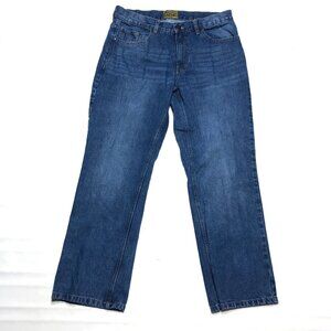 Gibson Trading Co Blue Denim Jeans Western Rodeo Ranch Wear Mens 34x32